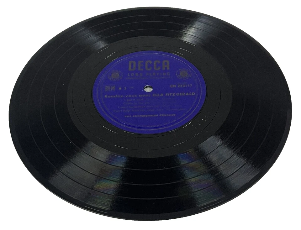Ella Fitzgerald ~Avec Accompagnement D'orchestre~Rare 10" LP French Import VG+~8 - Image 4 of 4