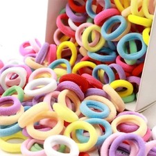 Kids Girls Elastic Hair Bands Colorful Nylon Hair Accessories