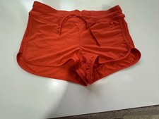 Athleta Kata Surge Swim Shorts, Neon Orange, Size S