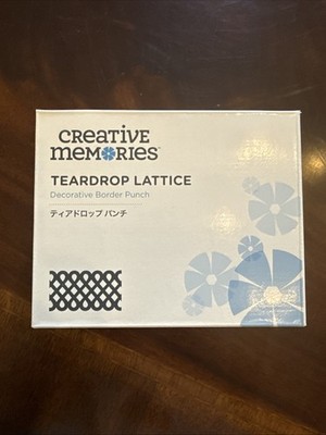 Creative Memories TEARDROP LATTICE Decorative Border Punch 2017