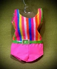 VTG 1967 Mattel Francie Doll TNT Swimsuit Pink Stripe #1170 Twist n Turn