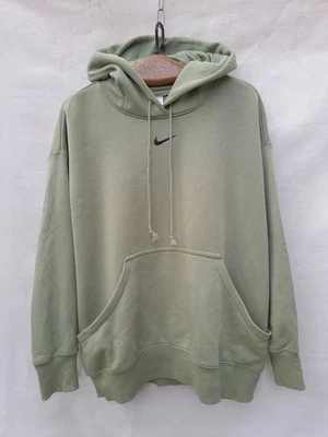 Sweat à capuche Nike homme taille L vert centre swoosh pull athlétique... - Photo 1/4