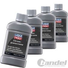 4x 250 ml LIQUI MOLY CHROMGLANZ CREME PASTE POLITUR AUTO MOTORRAD FREIZEIT