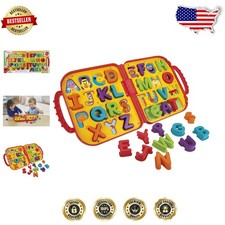 Elmo's On The Go Letters Sesame Street 26pc Educational Toy Carry Case 24x36