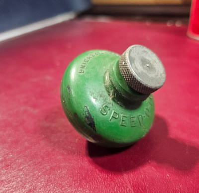 Vintage ''Speed-O-Top'' Metal Spinning Top Patent Pending Spinning toy