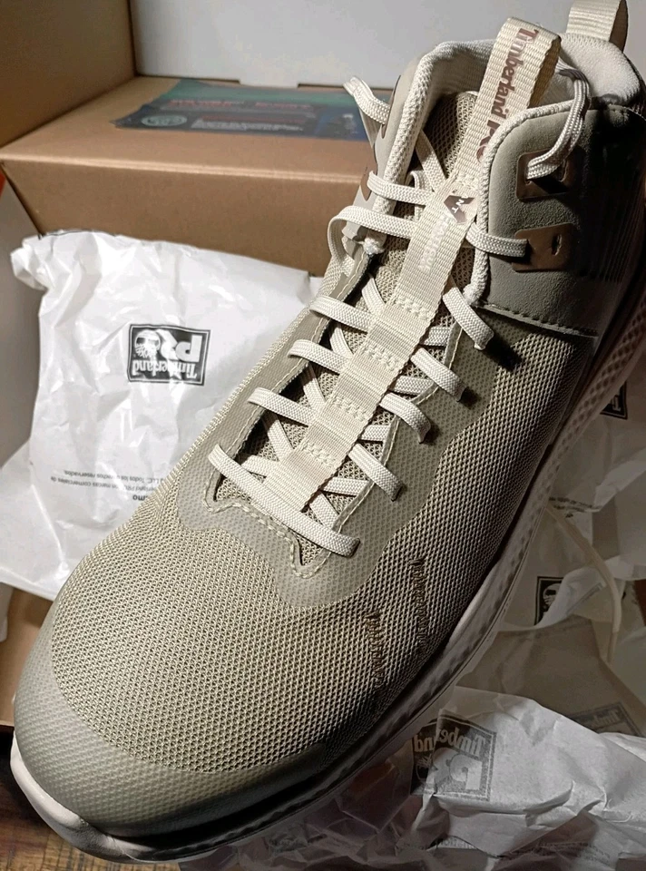 Nuevo Modelo Para Hombre Timberland Pro Setra Medio Compuesto Puntera de Seguridad Talla 9.5 Marrón Claro Foto 3 de 4