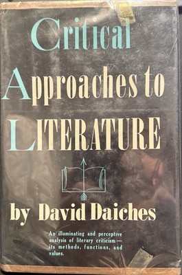Critical Approaches to Literature by Daiches, David