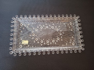 Beyer Bleikristall Platte - Perlen-Serie - 24% PbO - Handarbeit