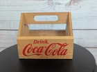 Vintage Drink Coca-Cola Wooden Drink Carrier/Caddy
