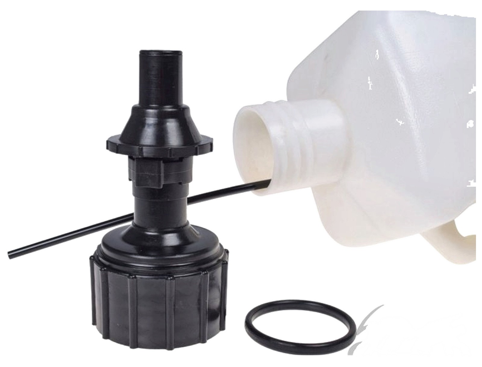 Bidon MX 10L en plastique noir avec poignée intégrée pour transport de liquides