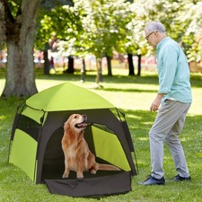 Pop Up Dog Tent for Large Dogs with Carry Bag, Green