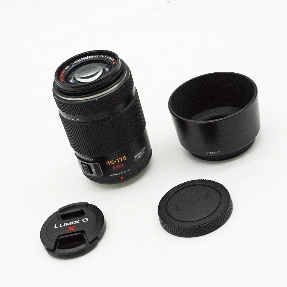 N.MINT Panasonic LUMIX G X Vario PZ 45-175mm F/4.0-5.6 ASPH POWER O.I.S Black - Image 4 of 4