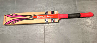 Gray Nicolls 4 star cricket bat. Stickers tearing but good for refurbishment.