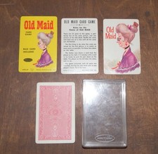 Complete Vintage Old Maid Card Game w/ Case 4492 Whitman Publishing USA 1970's