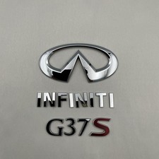 2009-13 Infiniti G37s Coupe Complete Set Factory Oem Emblems Rear Trunk Deck Lid