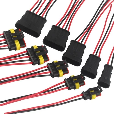 MARKELONS Elektro Auto Stecker Steckverbindung 12V 2 3 4 5 6 Polig KFZ Kabel Steckverbinde