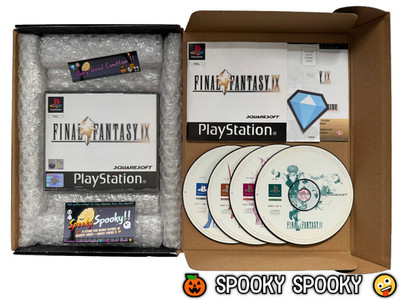 Final Fantasy IX PS1 - UK PAL sehr guter Zustand CIB mit Reg - Natural Disc's - Tracked