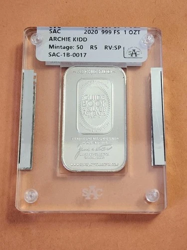 2020 SAC / 2015 DT Mint LLC Archie Kidd Tribute Silver Art Bar Acrylic Airtite