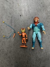 Thundercats Tygra and Wilykat Bolo Whip Battle Figure Complete 1985 LJN Toys LTD