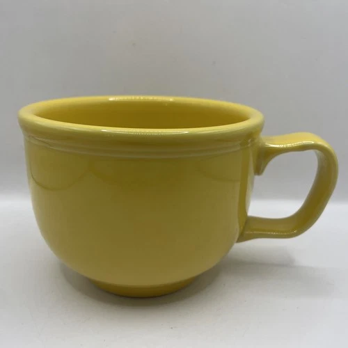 Fiesta by Homer Laughlin Yellow Jumbo Coffee Mug Soup Cup Chili Bowl  18 oz EUC