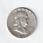 1957 Franklin Half Dollar, circulated, 90% Silver VF++ condition. Inv#346