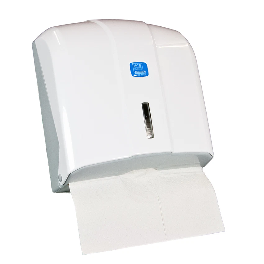 HCR HYGIENE Papierhandtuchspender, Handtuchspender, Kunststoff weiß