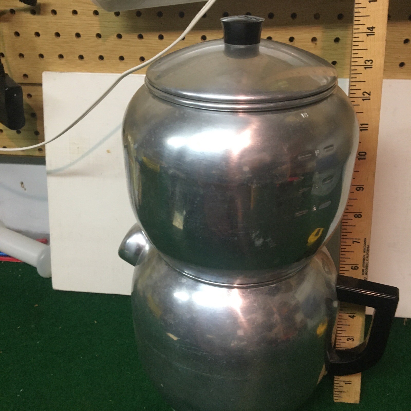 Vintage WEST BEND Kwik Drip Aluminum Coffee Maker Pot 18 Cup Stovetop