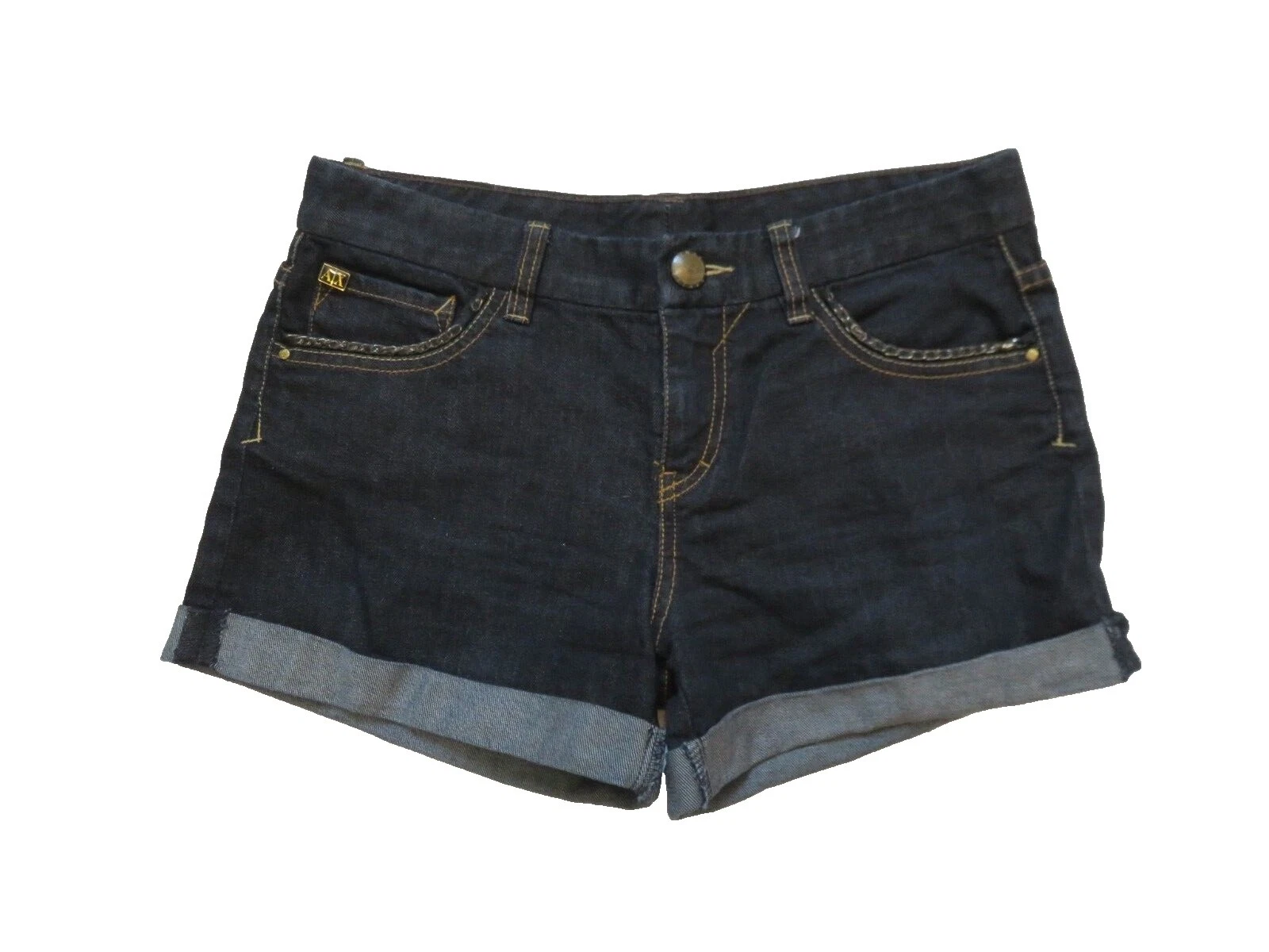 A|X Armani Exchange Pantalones Cortos de mezcla de algodón para mujeres