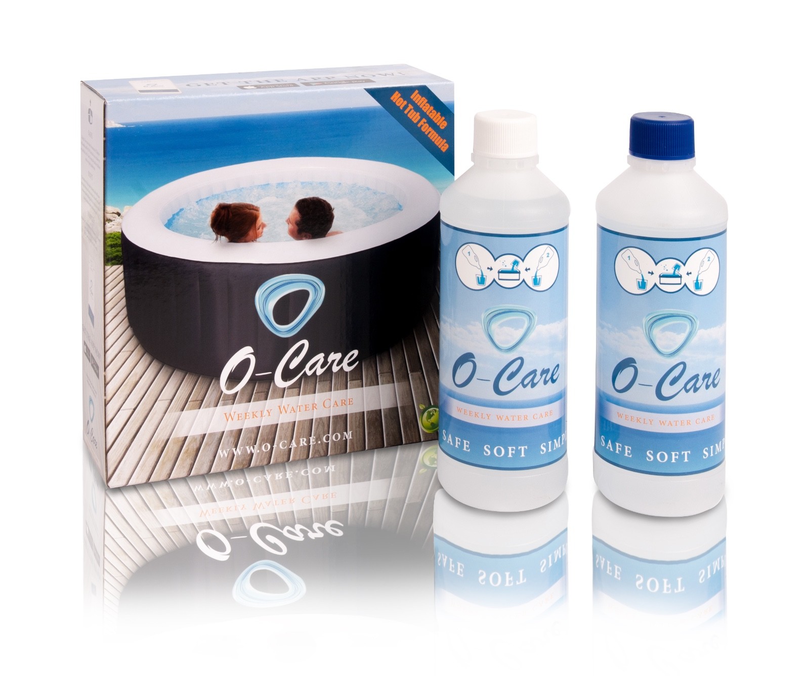 OCare Inflatable Hot Tub Weekly Water Care. Perfect for Blow Up Hot