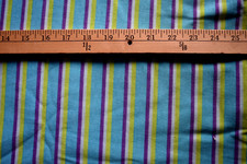 T SHIRT COTTON STRIPE FABRIC NO STRETCH 2 YARDS X 68 INCHES
