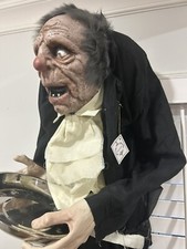 NEW Mark Roberts Animated Scary Butler 5ft #66-94400 HTF Halloween Spooky Decor