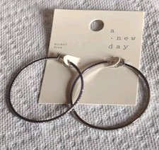 A New Day Silver Hoop Earrings