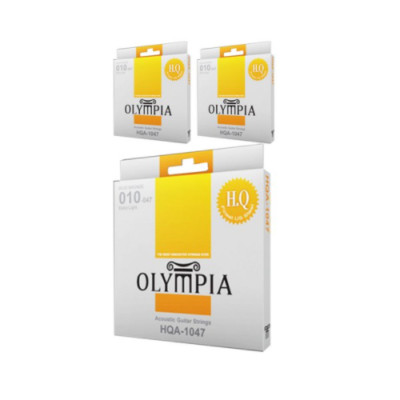 OLYMPIA 80/20 Bronze HQA-1047  Acoustic Guitar Strings 3P