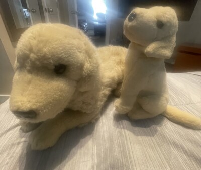 Prima E&J Classic Collection Golden Retriever Plush 25  Dog RARE Mom Puppy