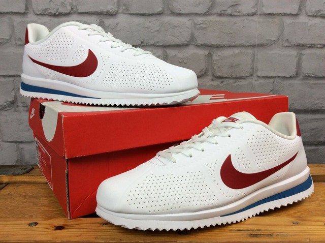 nike red and blue trainers
