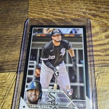 2023 Topps Series 1 Lenyn Sosa Black /72 White Sox RC #140