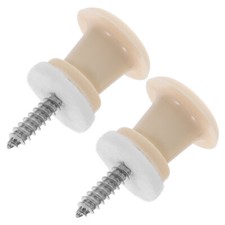 2 Pcs Guitar Accessories Ivory Button Acoustic Strap Buttons Electric