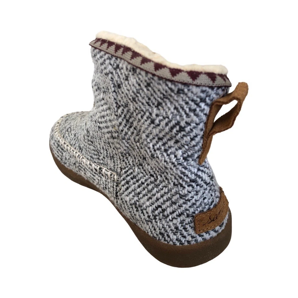 Botas grises Sanuk para mujer bonitas Chevron 1016013 Foto 3 de 4