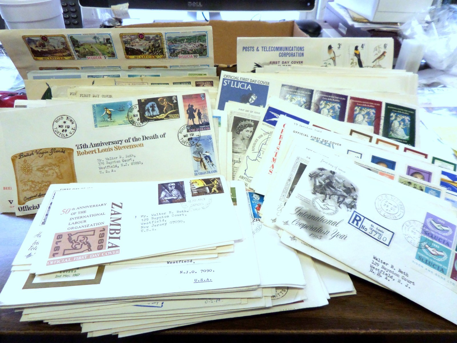 GREAT BRITISH EMPIRE FDC LOT OF 190 CACHETED ARTCRAFT OR GOV'T OFFICIAL COVERS