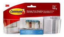 Medium Caddy Holds up to 2 lb 7.5" x 2.1" x 2.1" 1 Caddy with 4 Strips Damage... 3.84 per strip