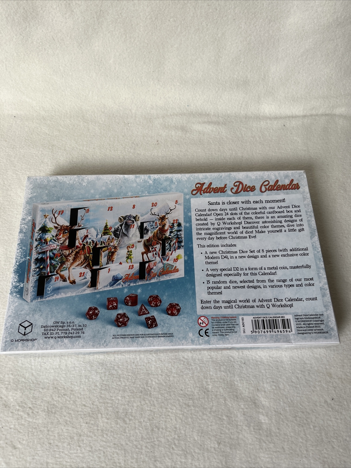 Thumbnail - S103 - Adventskalender Würfel Q-workshop - Rentiere - Märchen - Neu