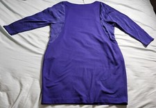 Elie Tahari Stretch Long Sleeve Straight Dress Color Purple
