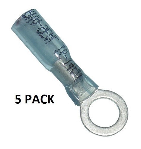 PACK DE 5 AISLANTES TERMORRETRÁCTILES 3/8" ANILLO TÉRMINO NYLON AZUL 14-16GA # 191640020-5PK - Imagen 1 de 2