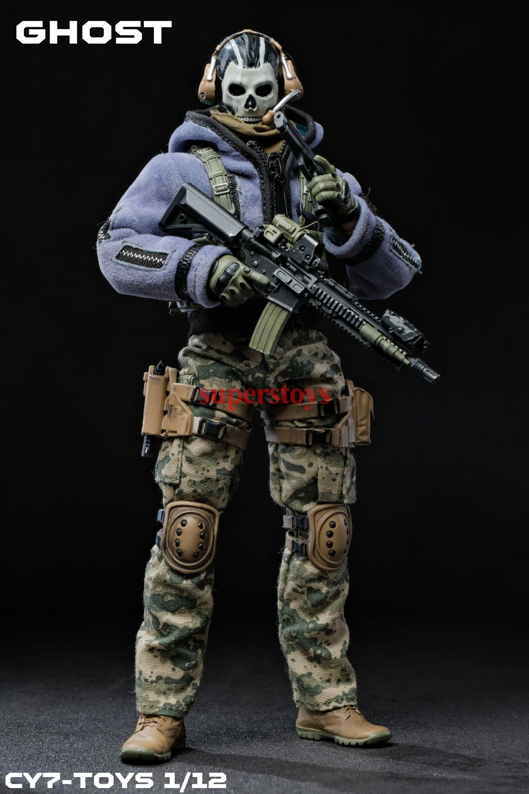 6" Pre-order CY7-TOYS 1/12 Ghost Articulated Male Soldier Ac