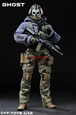 6" Pre-order CY7-TOYS 1/12 Ghost Articulated Male Soldier Action Figure