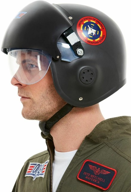 Top Gun Helmet Official 80s Fancy Dress Accessory For Sale Online Ebay