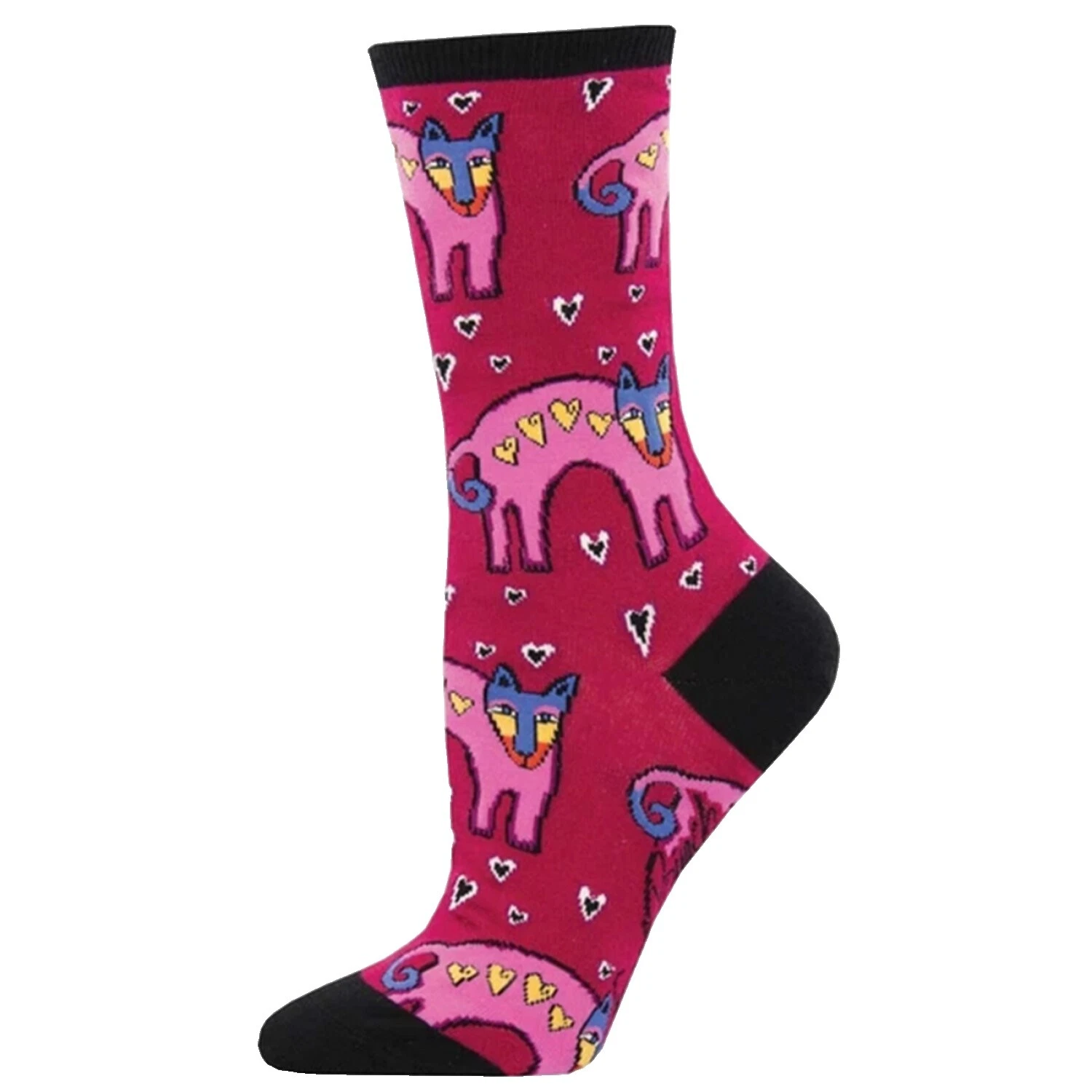 Calcetines para mujer de mezcla de algodón con estampado animal