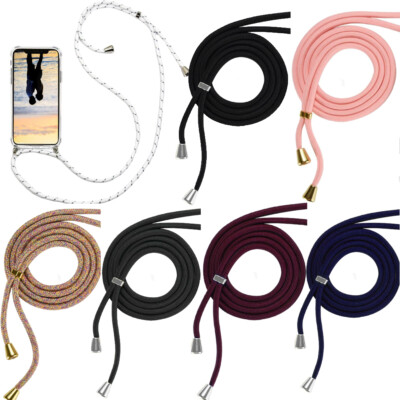 For BlackBerry Keyone Shockproof Clear Anti-Scratch Case CrossBody Lanyard Strap