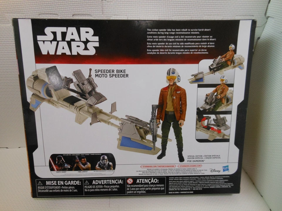 Star Wars El Despertar de la Fuerza Speeder Bicicleta Moto Speeder Hasbro Figura de Acción Nueva Foto 4 de 4