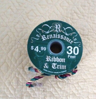 Renaissance Eave Ropes Renaissance Cord/Rope Ribbon & Trim - 30 Ft - 3